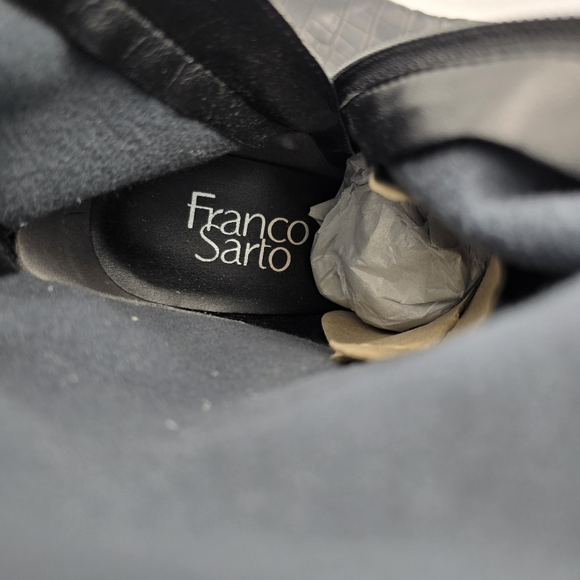 6W Franco Sarto Women's Tribute Knee High Boots, Black Crocco Faux Leather - Picture 11 of 16